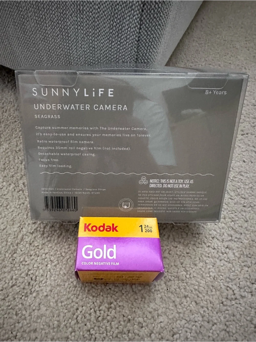 Sunnylife Silver Striped Underwater Camera